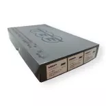 Coffret de 2 voitures Mistral 56 A8u + A5ru + 1 voiture restaurant Vru - LS Models 41109 - HO 1/87 - SNCF - Ep IVa - 2R