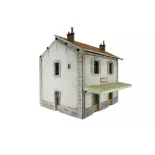 PLM railway station with 2 doors Wood Model 301004 - O 1/43