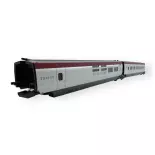 TGV complet Thalys PBKA + 23466 + 23467 + 23468 - Trix 22371 - HO 1/87 - SNCF - Ep VI - Analogique - 2R
