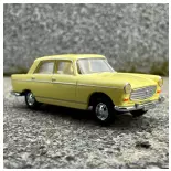 Peugeot 404 Brekina 29023 with sunroof - HO : 1/87 - pale yellow livery
