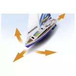  Atlantic 100% barca a vela RTR - Carson 500108053 - 2.4GHz - Scala universale