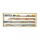 Vitrine murale 4 niveaux - BOIS MODELISME 701001 - HO / HOM