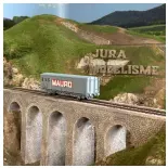Wagon couvert EVS, Hbis, gris, parois planes "MAURO" - LS Models 30692 - HO 1/87 - SNCF - Ep IV-V - 2R
