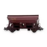 Wagon trémie couvert à 2 essieux brun - Piko 97137 - HO 1/87 - SNCF - Ep V - 2R