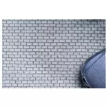 Revêtement route pavée gris clair premium - Faller 170310 - HO 1/87