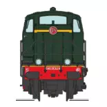 Locomotive diesel 040 DE 624, livrée d'origine, plaques en relief, dépôt de Clermont (Sud-Est) - Ree Modèles NW362 - N 1/160 - SNCF- Ep III - Analogique - 2R