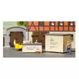 Set of 2 "Deutz" boxes - BUSCH 1841 machine transport - HO 1/87