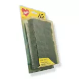 Flocage - Herbes sauvages - Sol marécageux - Vert foncé - HEKI 1843 - Échelle HO / TT - 450x170 mm