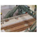 9 Bancs de Quai Béton/Bois - Régions et Compagnies GAR002 - HO 1/87 