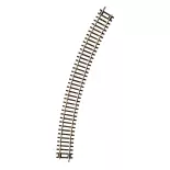 Rail courbe 30° Roco 42425 - R5 542,8 mm - HO : 1/87 - Code 83