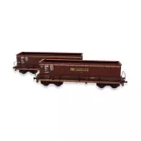 Set de 2 wagons tombereaux DMH Simotra - Ls Models 31116 - HO : 1/87 - SGW - EP V