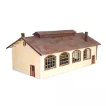 Entrepôt pour 2 locomotives - Bois Modelisme 105002 - HO 1/87 - 270x150x100mm