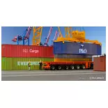6 40-Fuß-Container, verschiedene Farben KIBRI 10922 - HO 1/87