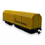 WAGON NETTOYEUR DE RAILS LUX-MODELLBAU 9136 - HO 1/87 - 3 RAILS - AVEC SYSTÈME MLR-1