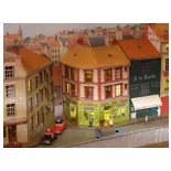 Immeuble d’angle à 90° (Café - Bar - Tabac) - Régions et Compagnies VIL019 - HO 1/87 