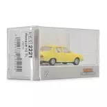 Coche Renault 12 TL con librea amarilla SAI 2221 - HO : 1/87 -