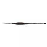 Kolinsky sable brush - Lacquered handle N°2/0 - KOLIBRI 3331/2/0