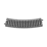4 rails incurvés Unitrack (R430-22.5) 22,5 degrés - Kato 2-260 - HO 1/87