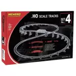 Coffret de rails droits & courbes N°4 - Mehano F104 - HO 1/87 - Code 100 - 2R