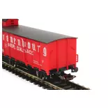 2 Vagones Cubiertos "Kronenbourg" y "Mutzig" - PIKO 97307 - HO 1/87 - SNCF - EP III - DC