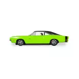 Voiture Analogique - Dodge Charger RT - Vert Sublime - Scalextric CH4326 - Super Slot - Echelle I: 1/32