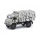 Lot 4 German army vehicle, winter camouflage SCHUCO 452653000 - HO 1/87