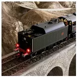 Locomotive à vapeur 141.R.1244 - Trix 25141 - HO 1/87 - SNCF - Ep VI - Digital sound fumigène - 2R