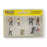 Kit personnages NOCH 15519 - HO 1/87 - réserve papier toilette