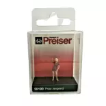 Woman in dress pointing finger PREISER 28190 - HO 1:87