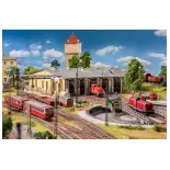 Rotonde Freilassing 5 locomotives FALLER 120081 - HO 1/87 - 520x380x125 mm