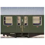 AB4ym vagón de pasajeros de entrada central TRIX 23126 - HO 1/87 - DB - EP III