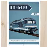 Poster Locomotiva BB67590 - 1969 - 800Tons 8TBB67400 - A2 42,0 x 59,4 cm - SNCF