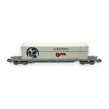 Containerwagen Sgss GEODIS - Arnold HN6649 - N 1/160 - SNCF - Ep V