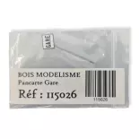 Schild "STATION" bei BOISMODELISME 215026 - N 1/160 - SNCF