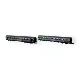 Coffret de deux voitures CORAIL VTU - Azar Models V01-ICP1 - Z 1/220 - SNCF