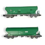 Coffret 2 wagons silos - ARNOLD HN6624 - N 1/160 - RENFE - EP V