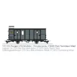 Wagon fourgon gris bleu, ferrures noires, N°2603 ( Train Touristique Velay ) - Ree Modèles VM052 - HOe/HOm - CFD - 2R