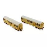 Coffret wagons couverts - N 1/160 - SNCF