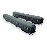 Set de voitures voyageurs Nord Express - Models World 1001.1 - HO 1/87 - SNCF - EP II