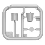 Ouvriers peintres avec accessoires - Miniart 550038094 - 1/35