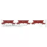Set de 3 wagons trémies ex type 1 et type 2 « Arbel-Fer » - Ree Modèles WB859 - HO 1/87 - SNCF - Ep IV - 2R