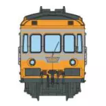 Autorail RGP 1 orange et gris métallisé, XBD 2724 + remorque XRABx 7724 - Ree Modèles NW360S - N 1/160 - SNCF - Ep IV - Digital sound - 2R