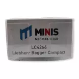 Pelleteuse compacte Liebherr LEMKE 4266 - N 1/160 - EP V / VI - véhicule miniature