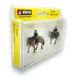 Personnages - policiers sur chevaux - Noch 15078 - HO 1/87 