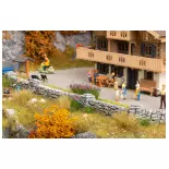 Murs de Basalte miniature Noch 58281 - HO 1/87 - longueur 1040 mm