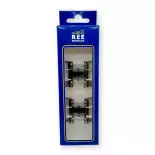 Set de deux bogies Y23 A - Noir - REE Modèles XB102C01