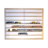 Vitrine murale 8 niveaux - BOIS MODELISME 701002 - HO / HOM