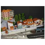 Bloc de Locaux Professionnels Anciens (Modèle 1) - Régions et Compagnies PRO009 - HO 1/87