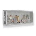 6 Walking family figures PREISER 10284 - HO 1:87