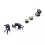 Les agriculteurs dans les champs - 3 personnages - ARTITEC 5220003 - Z 1/220